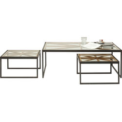 Kare Design - Артикул 82180 Kare Design - Столик кофейный Beam, коллекция Луч, количество предметов 3