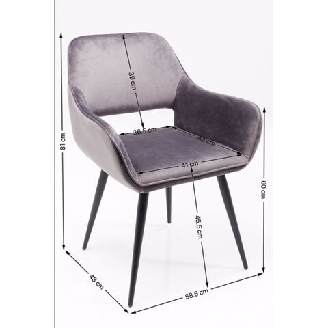 Kare Design - Стул мягкий с подлокотниками San Fransico, коллекция Сан Франциско 83314 - фото 15