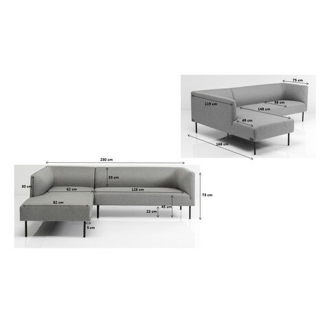 Kare Design - Диван угловой Misty, коллекция Туманный - фото 9
