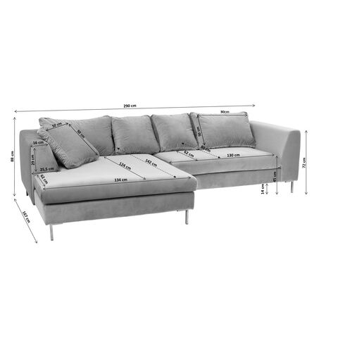Kare Design - Диван угловой Gianni, коллекция Джанни 85491 - фото 15