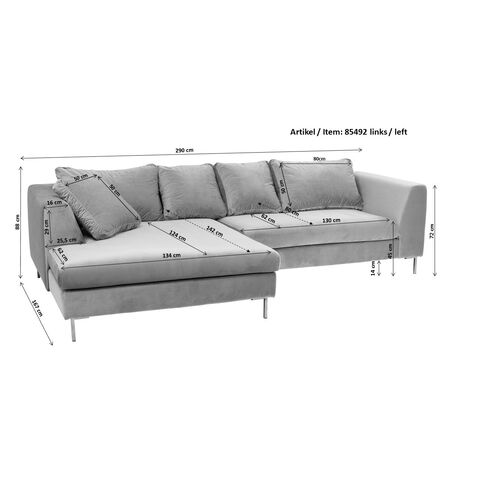 Kare Design - Диван угловой Gianni, коллекция Джанни 85908 - фото 10
