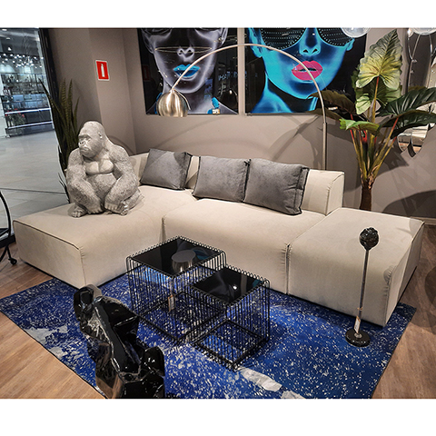 Kare Design - Диван угловой Ткань Микровелюр Industrial Loft, коллекция Брутальный лофт 91324C - фото 10