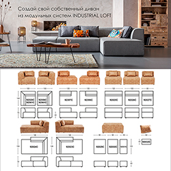 Kare Design - Диван угловой Ткань Иск.Замша Industrial Loft, коллекция Брутальный лофт 99001C
 - фото 9