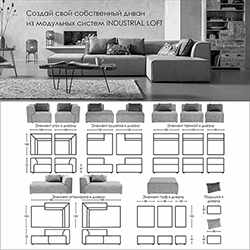 Kare Design - Диван угловой Ткань Велюр Industrial Loft, коллекция Брутальный лофт 9941125C
 - фото 9